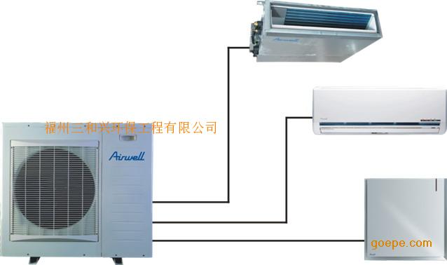 中央空调直流变频一拖三机组