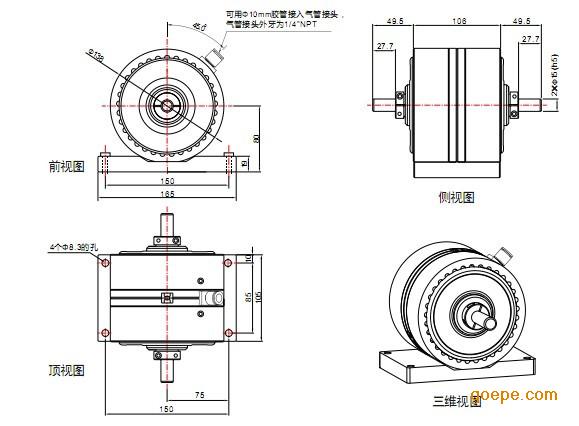 戒指设计图手绘三视图