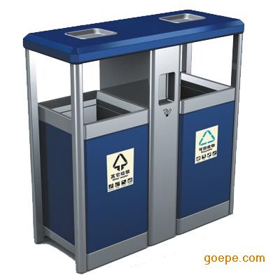 上海奥图垃圾桶果皮箱钣金桶不锈钢垃圾桶