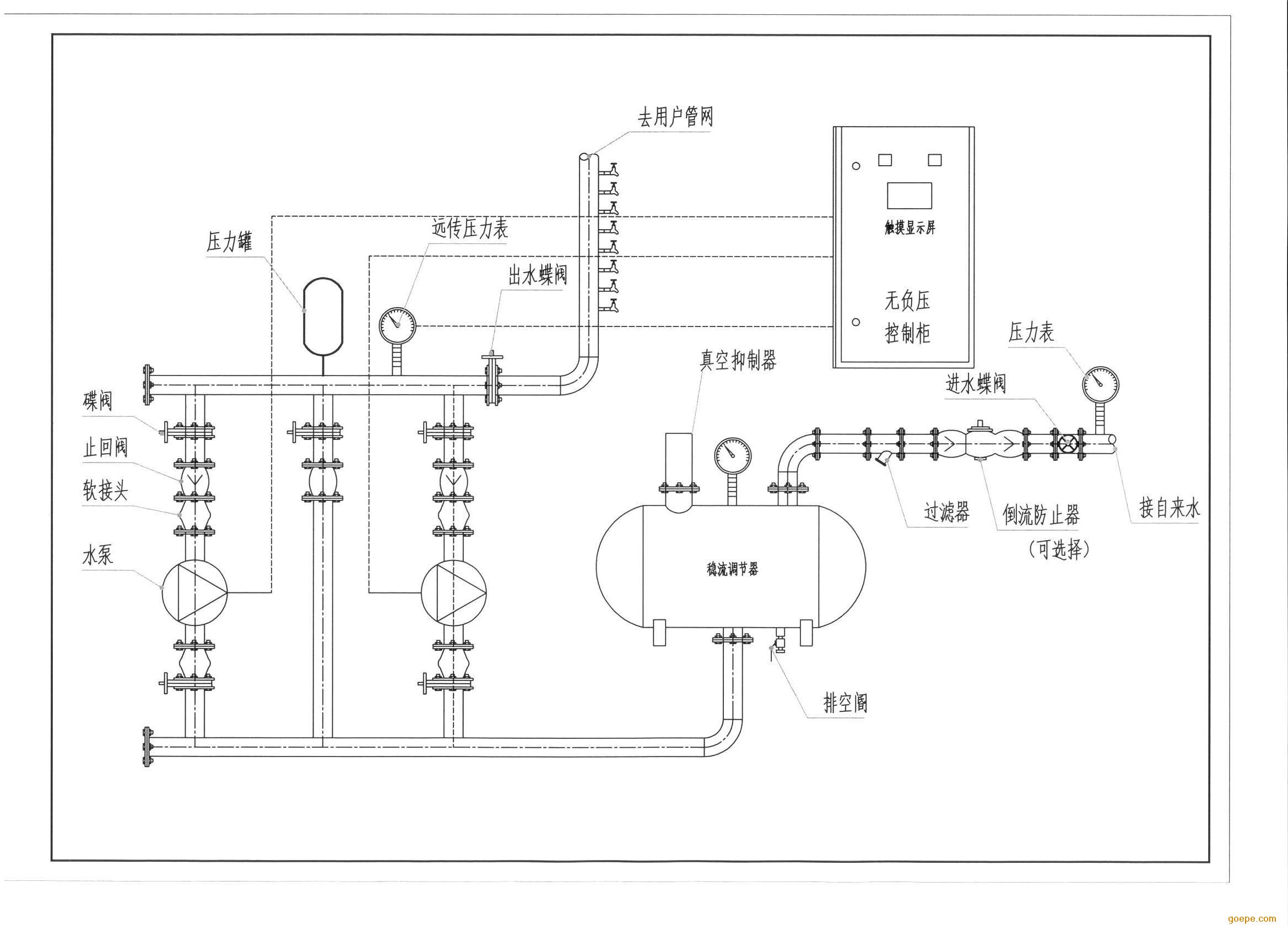 山东无负压供水设备高层小区二次供水