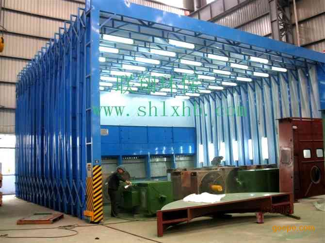 节能环保型伸缩移动式喷漆房