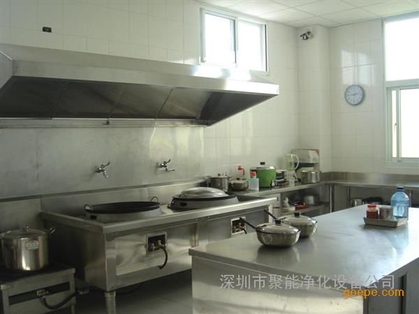 聚能专业大型厨房抽风油烟净化装置除烟管道项
