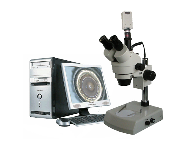 熔深测量三目体视显微镜 数字摄像连续变倍体