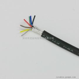 5芯PUR高柔拖链电缆TRVV5*0.5mm2 耐折耐磨抗拉耐油耐寒 现货