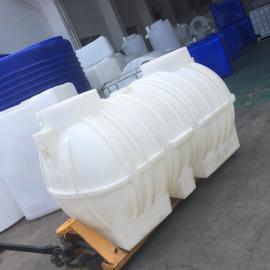 华社1.5立方新农村改造三格化粪池沉淀池一次成型滚塑化粪桶加工1500L