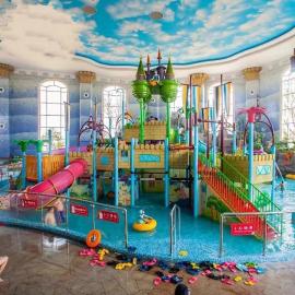 大型室内儿童恒温水上乐园游乐设备定制商场婴幼儿戏水乐园
