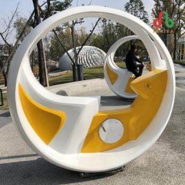 景观喷泉自行车-永诚盛达自主研发自动发电