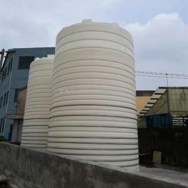 华社30吨桶滚塑化工储罐PE水箱耐酸碱塑料水塔一次成型30T