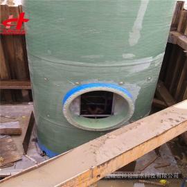一体化预制提升泵站 污水提升一体化泵站 玻璃钢GRP3.6米*8.6米宏帅给排水
