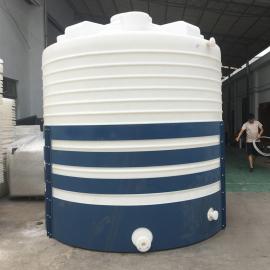 华社10吨立式平底塑料储罐污水处理循环水箱防紫外线生活用水大水桶10T
