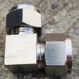 GLT高品质卡套式高压不锈钢直角液压接头3740-28#