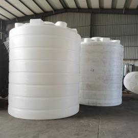 华社20吨防腐塑料储运罐PE平底水箱耐酸碱塑料水桶滚塑一次成型20T
