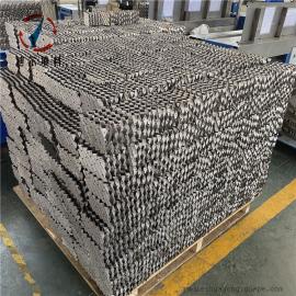 迪尔填料空分项目小直径方形金属304波纹板填料SM125/250/350/450/700