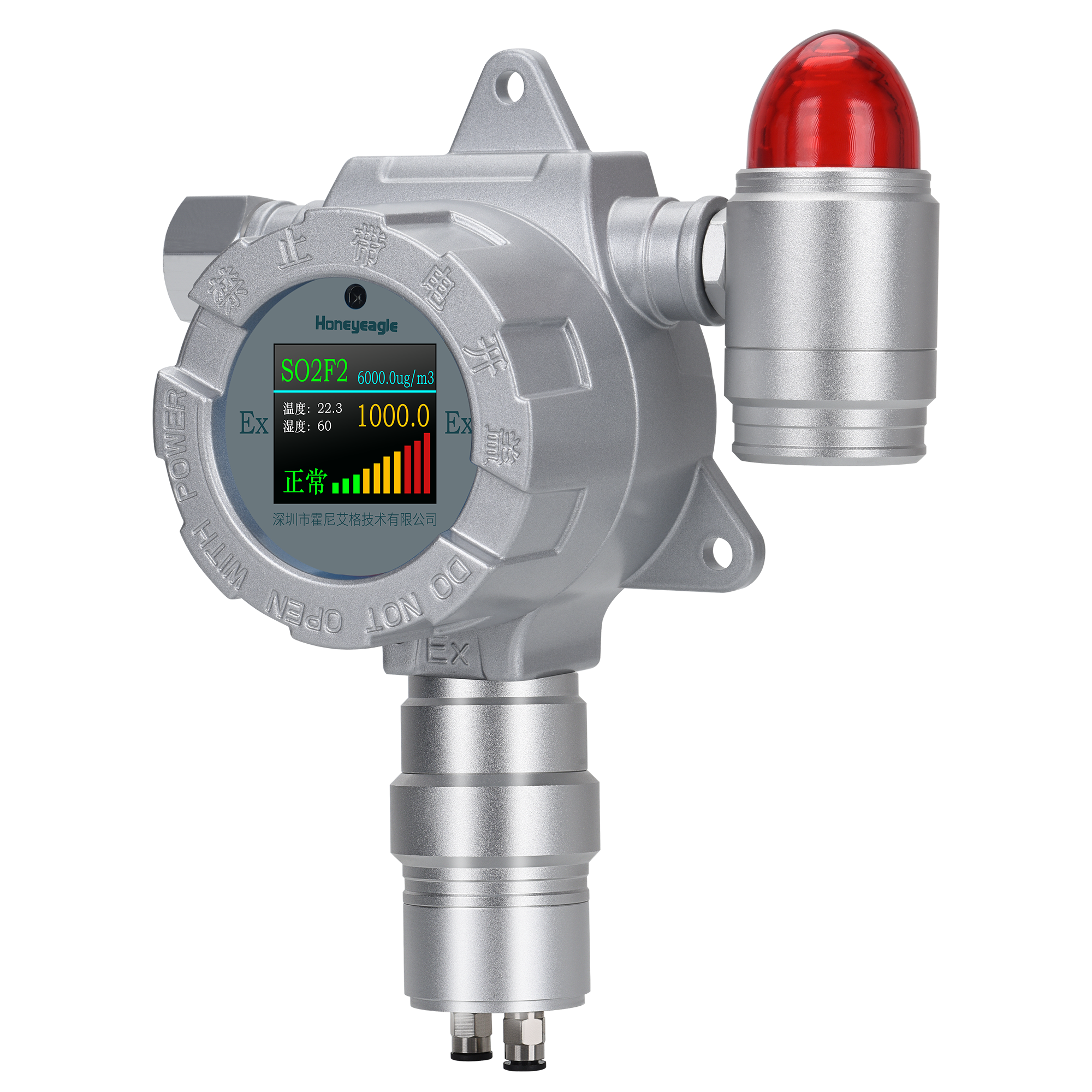 固定式氧气O2气体报警器