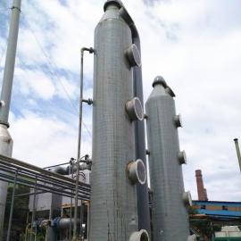 伟恒烟气脱硫塔工业尾气处理设备玻璃钢废气净化塔