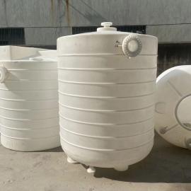华社5000L饲料搅拌桶 防腐PE塑料储运罐 5吨滚塑圆柱农业水箱