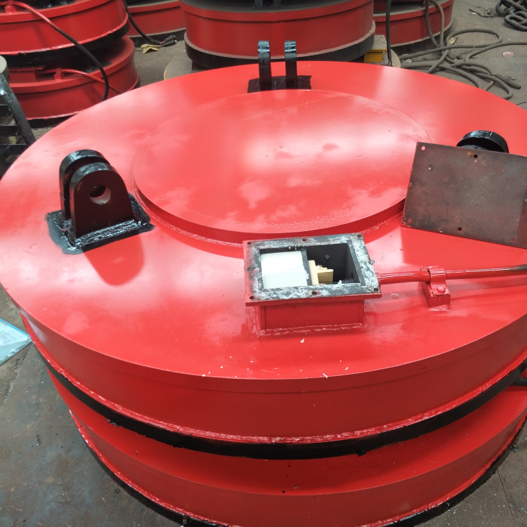 生产 挖机专用起重电磁铁 φ100圆形强力电磁吸盘 