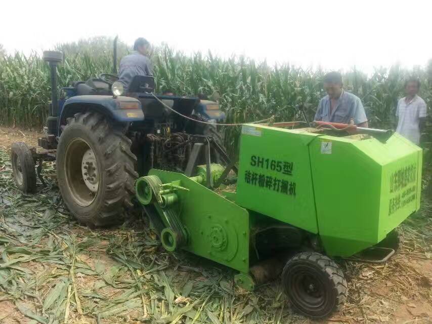 小麥秸稈玉米秸稈多功能打捆機 行走式圓捆塑料扎捆機