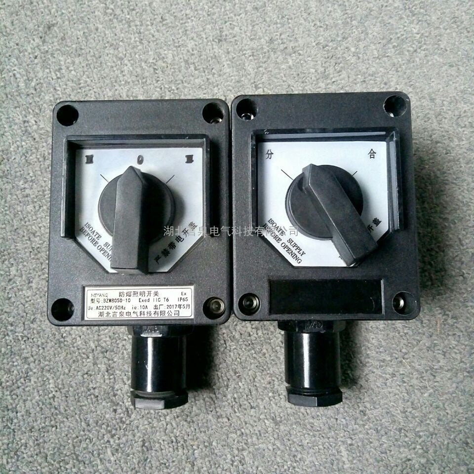 言泉防爆防腐工业照明开关盒bzm805010a