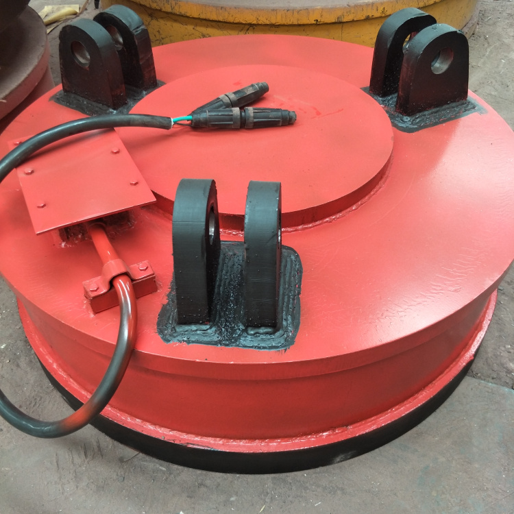 生产 挖机专用起重电磁铁 φ100圆形强力电磁吸盘 