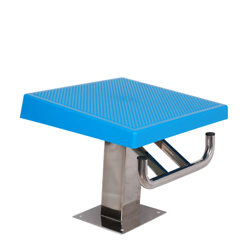 huankang 跳台不锈钢天蓝色防滑运动员出发助力台 泳池设备 hx