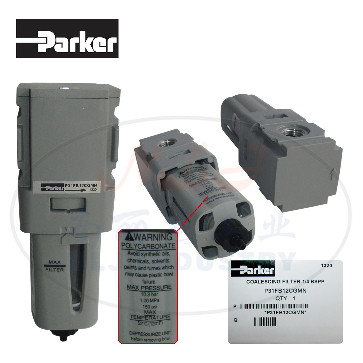 Parker ɿ P31FB12CGMN