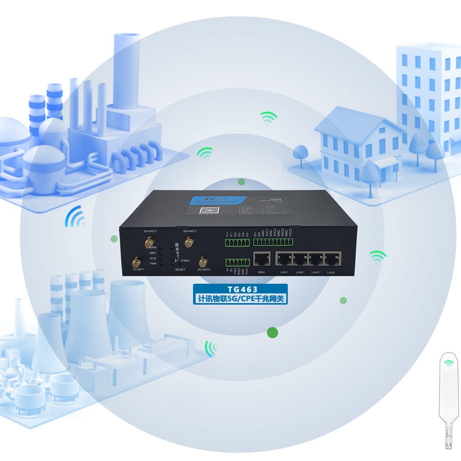 計訊5g千兆工業網關/cpe 邊緣計算終端tg463