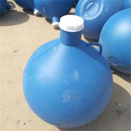 明德增氧�C浮球�~塘中�塑料浮球塑料浮船