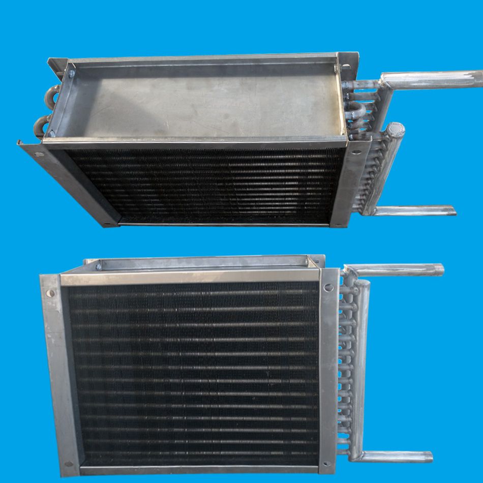 双虎紫铜管串铝箔冷热水表冷器