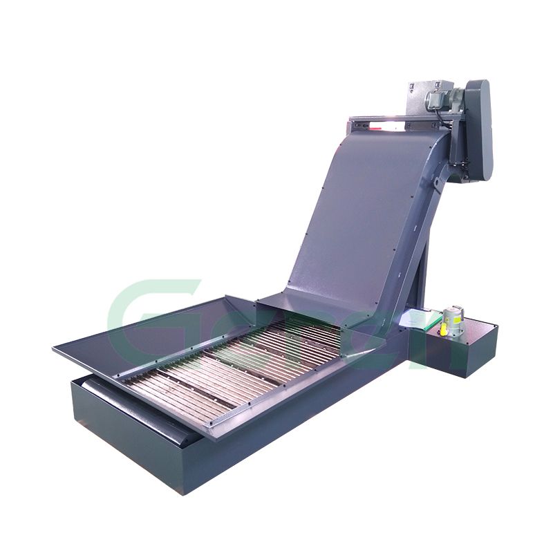 铜屑铁屑铝屑输送机链板输送系统可定制款排屑机
