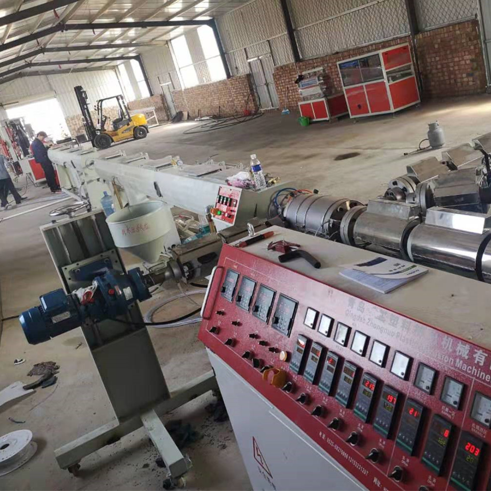 众诺塑机预应力塑料波纹管生产线设备sj75/33