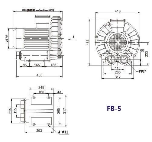 1.5kw防爆高壓風(fēng)機(jī) 防爆變頻環(huán)形鼓風(fēng)機(jī) 防爆漩渦氣泵