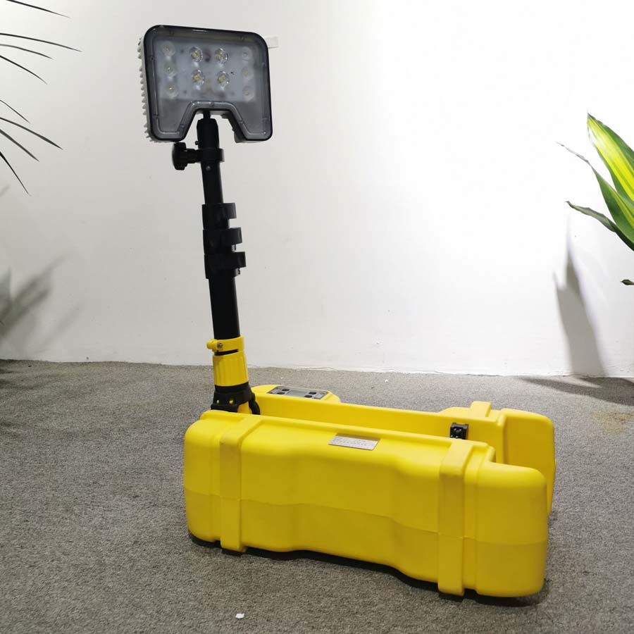 zl8206便携移动工作灯35w锂电池15米升降式泛光灯