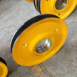 澳尔新铸钢/锻造滑轮片 钢板轧制滑轮 轧制轮片φ400*120