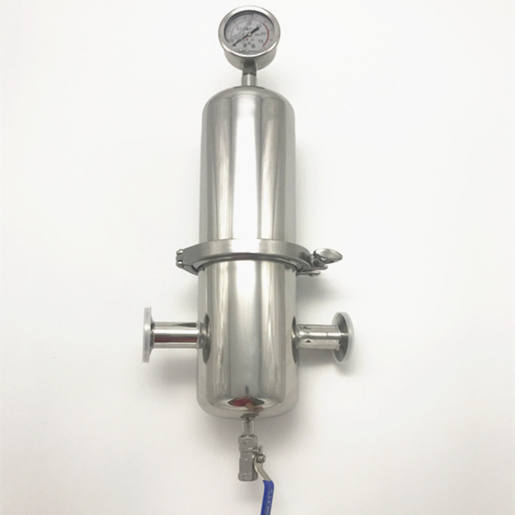 巨捷不锈钢除菌过滤器氮气过滤器卫生级5英寸气体过滤器