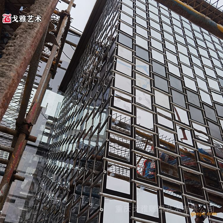 风动组件安装施工 幕墙加工定制服务 研发风动墙带图案示例图4