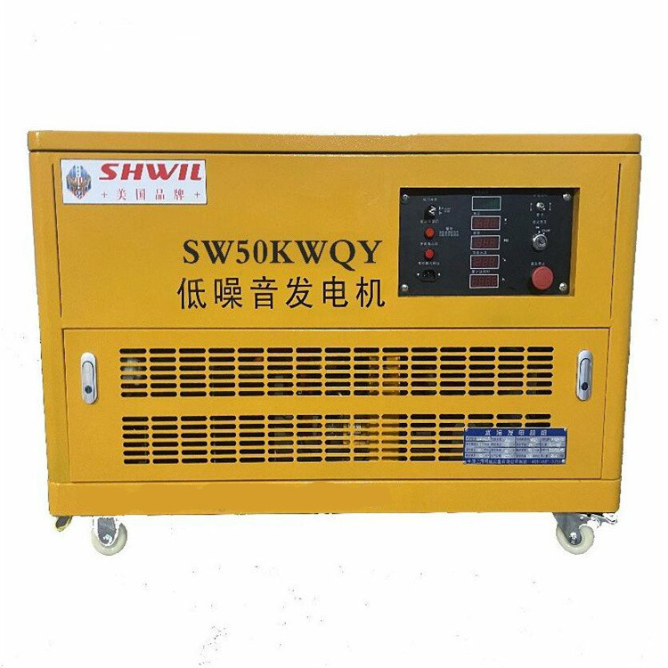 SHWIL瑟维尔50KW静音汽油发电机 移动检测车用 功率足SW50KWQY