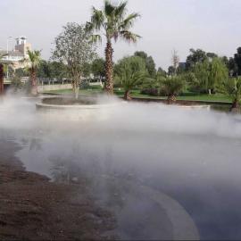 公园喷雾降温-喷雾景观工程-人造雾
