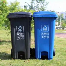 景�^�敉猸h保垃圾桶可手推加厚塑料垃圾桶