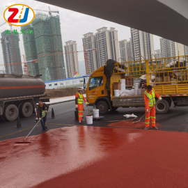 兆基交通重 庆马路抗滑薄层路面施工 彩色路面工程公司1-3