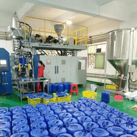 通佳化工桶吹塑机 双工位高速高效塑料桶生产设备TJ-HBD15L