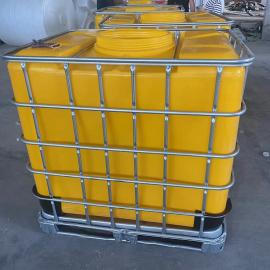 华社1000L化工溶剂桶耐腐蚀 PE塑料集装桶 1吨滚塑一体成型吨桶