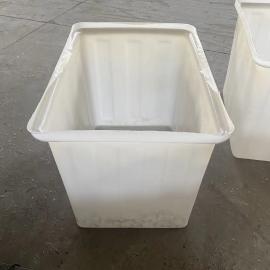 华社200L上边食品存储箱 PE塑料海鲜方箱 方形周转桶