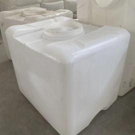 华社化工溶剂桶1000L 食品级塑料蜂蜜桶 方形PE塑料桶1吨