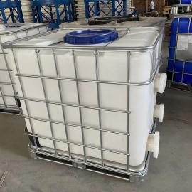 华社1000L IBC耐腐蚀吨桶 滚塑堆码桶 1吨方形PE塑料桶 