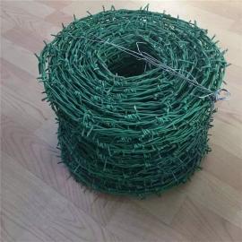 乐博小区防护用刺绳果园围挡铁蒺藜PVC包塑刺网lb-1 