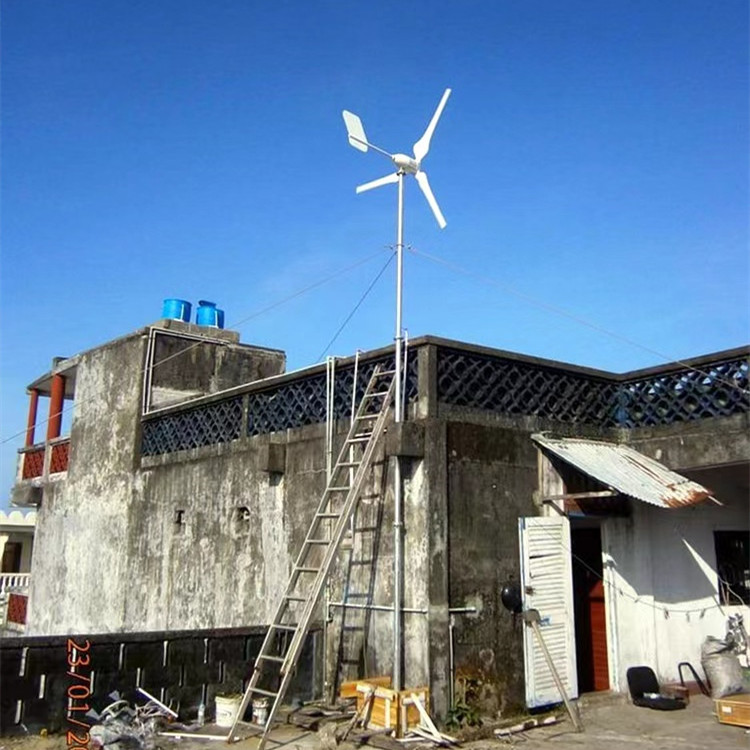 蓝润家用永磁水平轴风力发电机500w-1000w