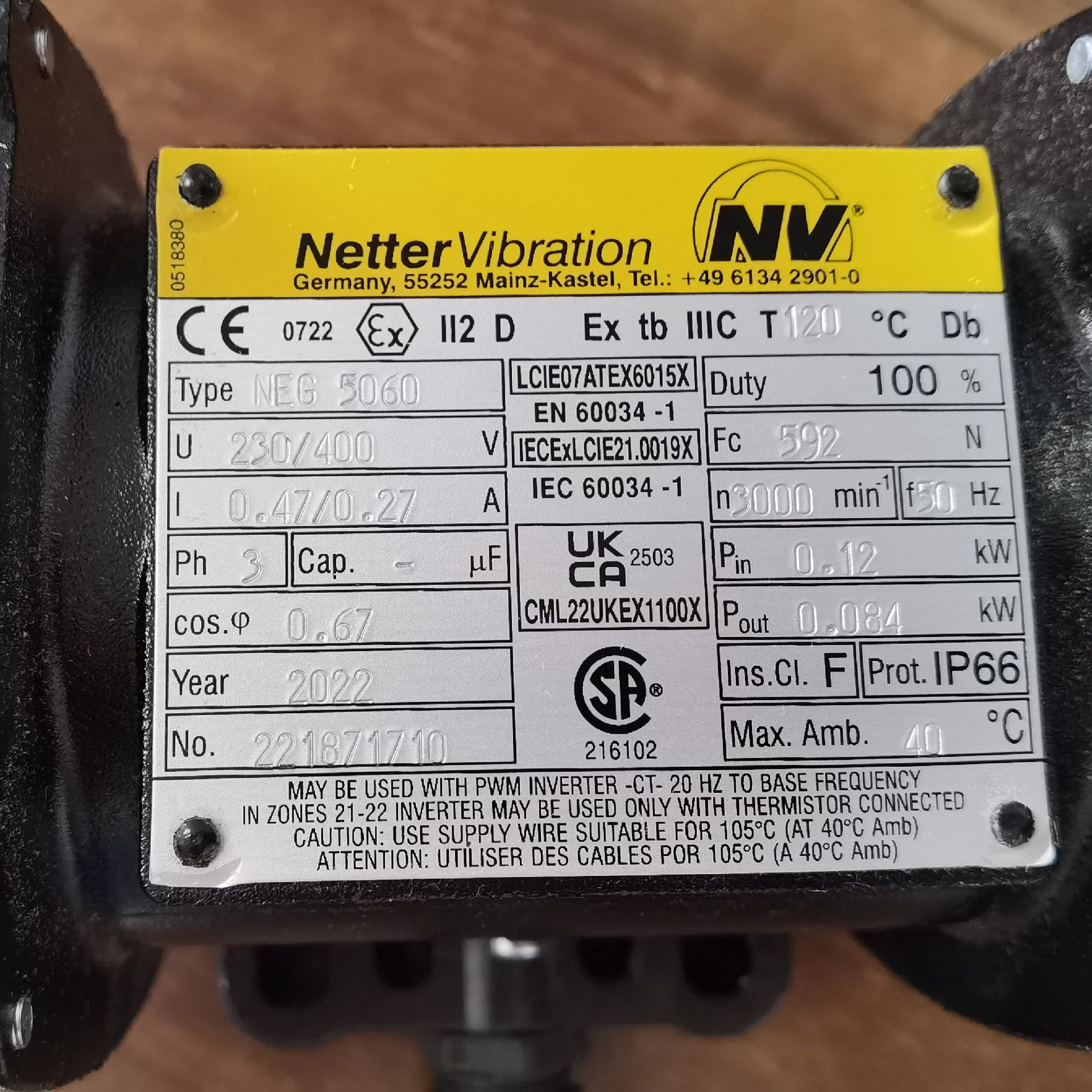 Netter Vibration¹񶯵ԭշNEG5060
