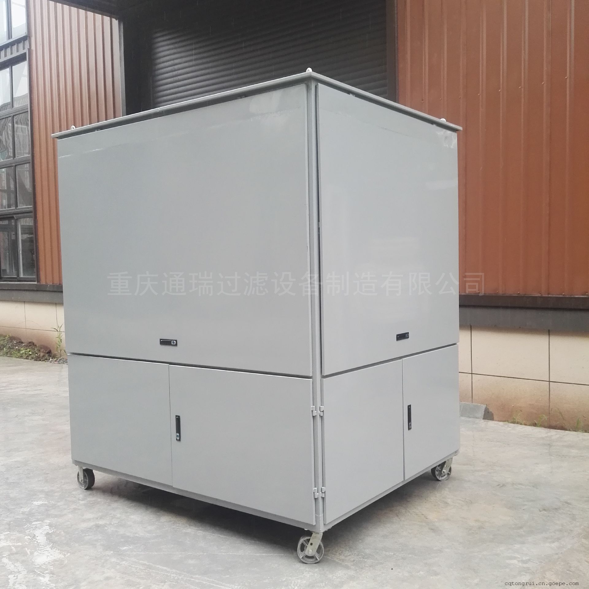 通瑞四开门封闭式变压器油双级真空滤油机
