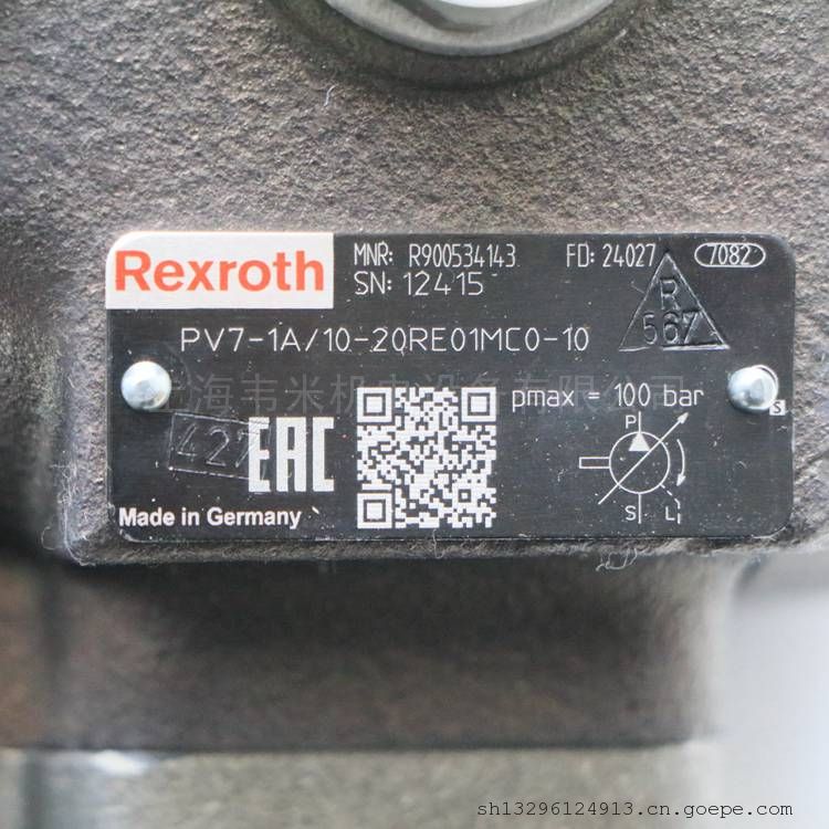 REXROTHҶƬR900534143 PV7-1A/10-20RE01MC0-10